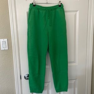 Green Zara sweatpants- size M